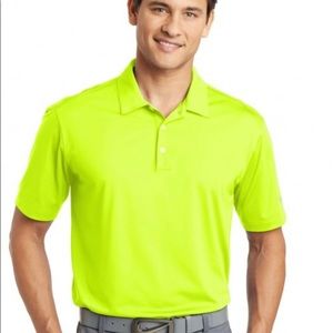 Nike Golf Dri-FIT Vertical Mesh Polo size XL Neon Green